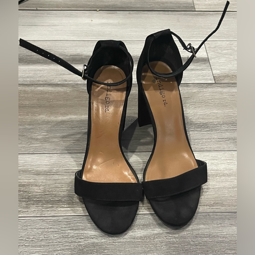 Indigo rd. Black heels size 7